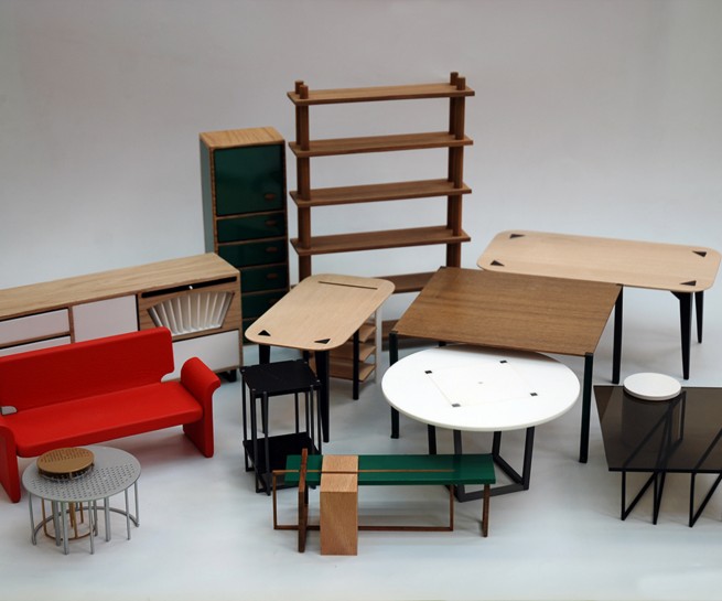 muebles Yasmin Sabet 1, maquetas Océano Naranja