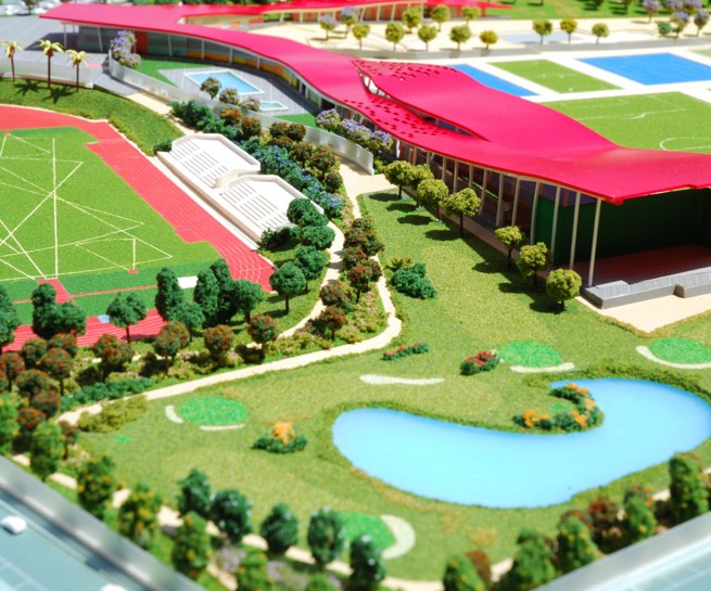 Ciudad del Deporte Xátiva_ maquetas Océano Naranja