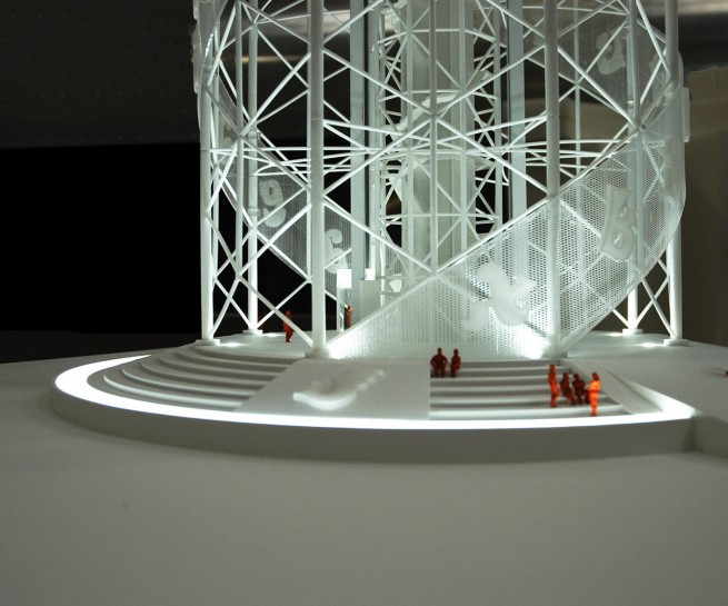 Torre Abecedario 1, Georgia. Maqueta de Océano Naranja.