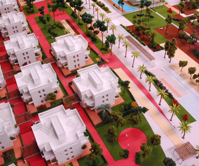 Ciudad Senior 1; maqueta de Océano Naranja.