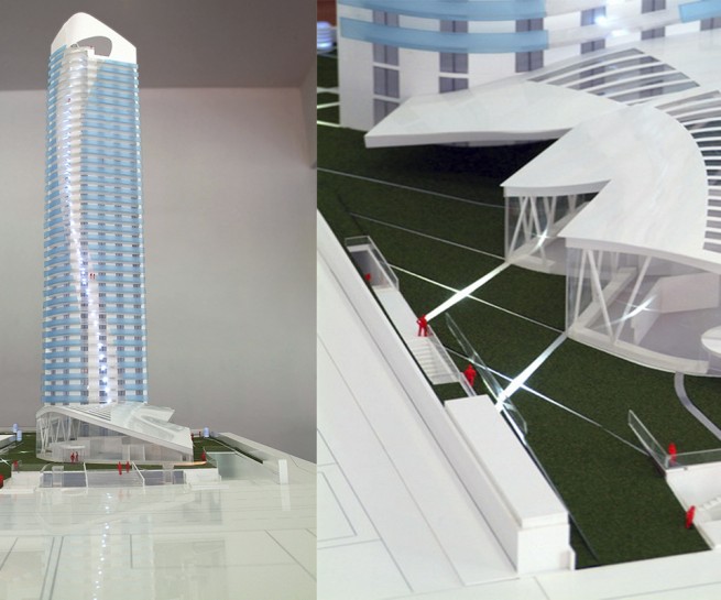 Torre Mediterráneo 1, maqueta de Océano Naranja