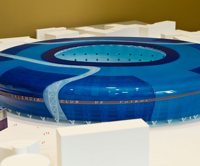 Maqueta del nuevo Mestalla