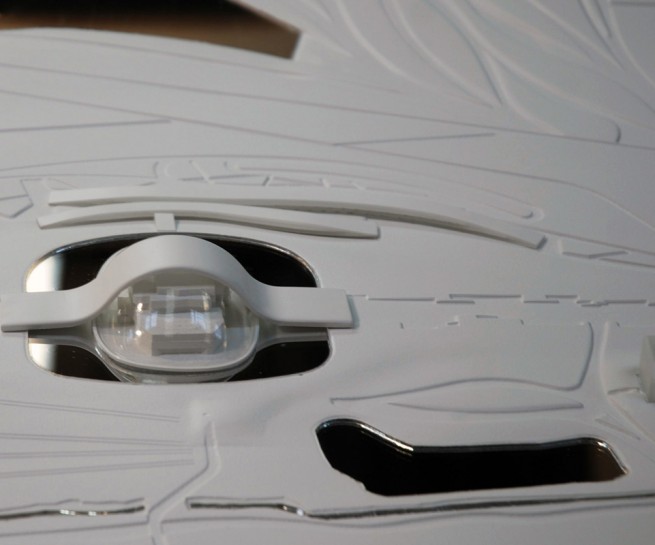 MIllenniun Park maqueta de oceano naranja