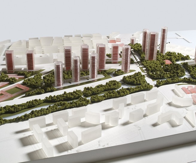 Masterplan Grao 1_Maqueta Océano Naranja